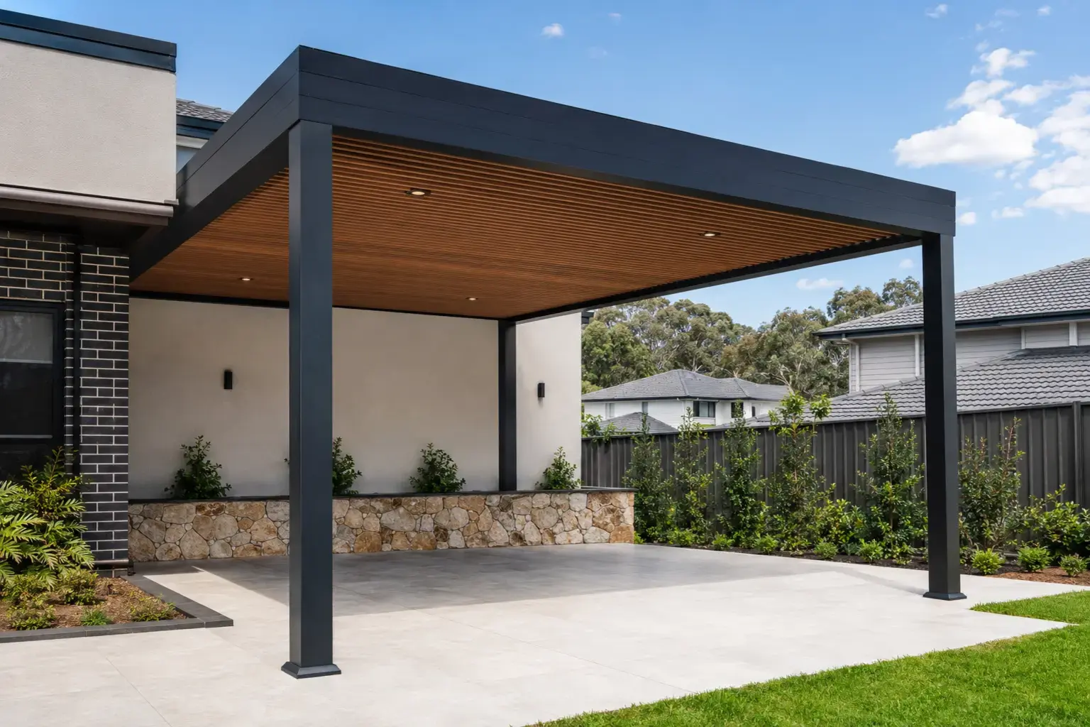 Pergolas service concept for an Australian property
