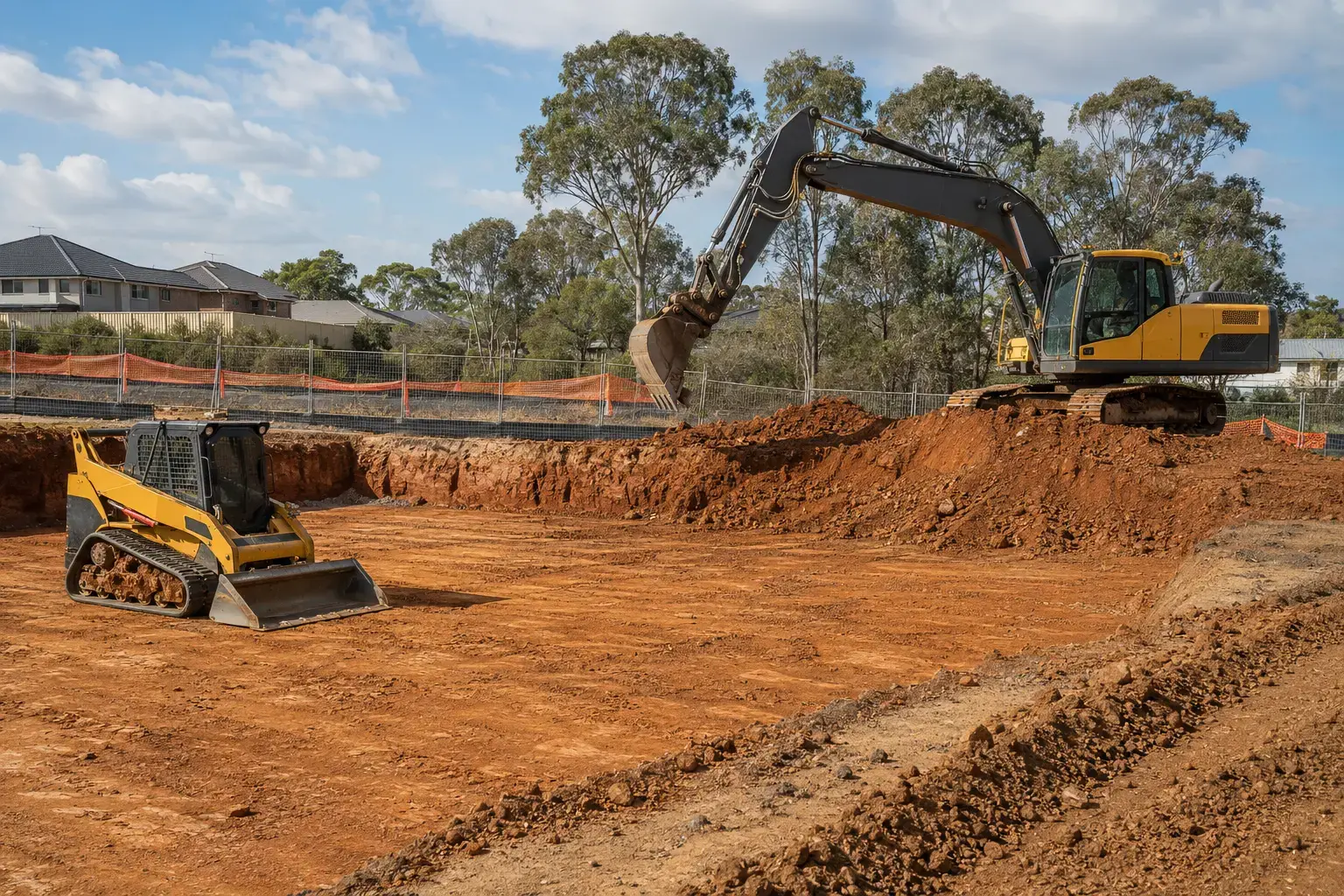 Excavation & Earthworks service concept for an Australian property